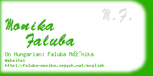 monika faluba business card